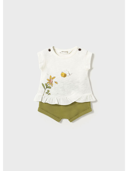 Kids' Set with Shorts Summer 4pcs Olive