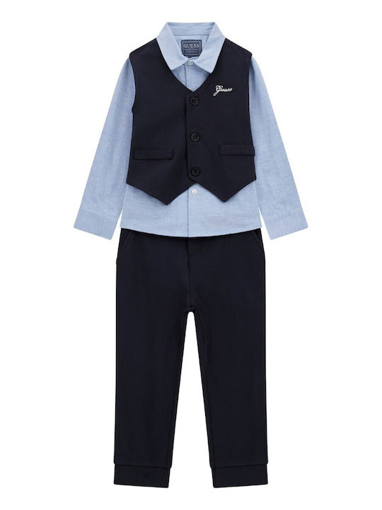 Kids' Set with Pants Winter 3pcs Blue