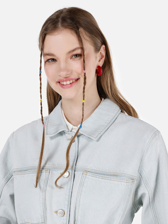 Kurz Damen Jeansjacke Blue