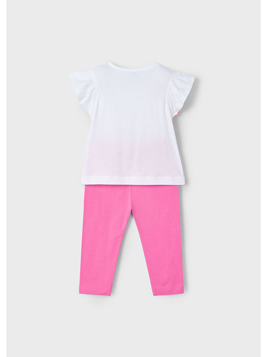 Mayoral Kids' Set with Leggings Summer 2pcs Pink