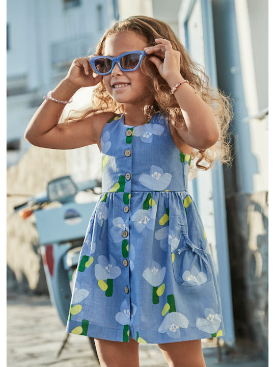 Kinderkleid Ärmellos Blue