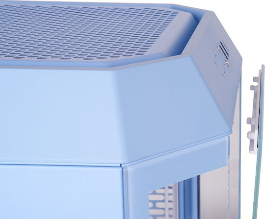 Thermaltake The Tower 250 Gaming Mini Tower Computer Case with Side Window and RGB Lighting Hydrangea Blue