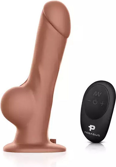 Pegasus Realistic Silicone Strap-on Vibrator Balls + Remote