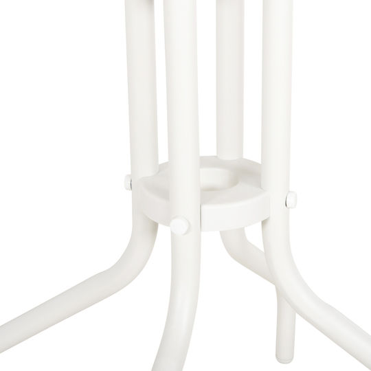 Metal Table For Small Outdoor Spaces Lino White 60x60x70cm