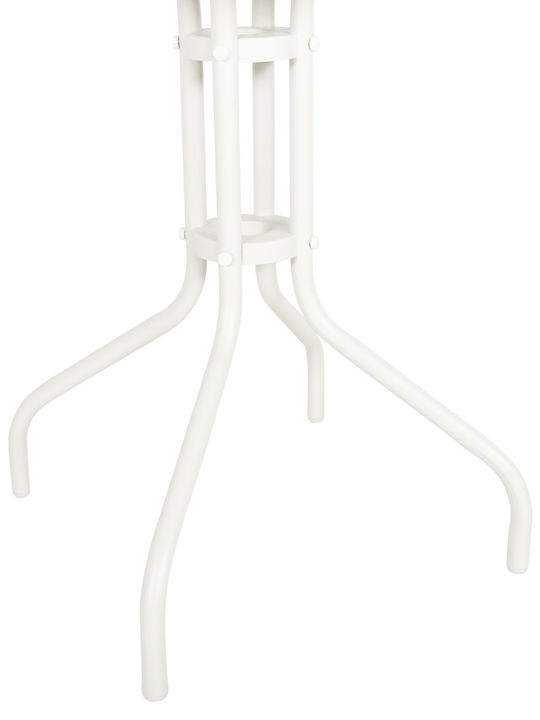 Metal Table For Small Outdoor Spaces Lino White 60x60x70cm