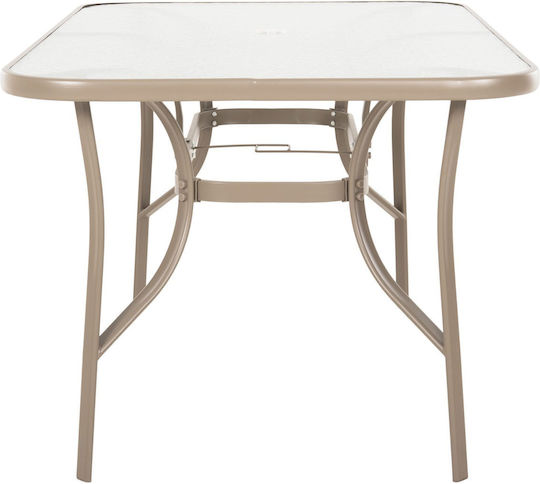 Tisch Bruno 38x38cm Champagne