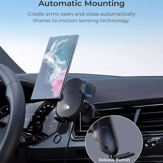iOttie Auto Sense 2 Wireless Car Mobile Mount with Adjustable Hooks Black