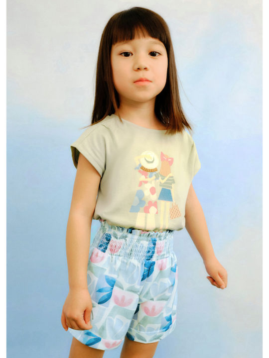Kids' Shorts/Bermudas Fabric Bay Leaf Mint