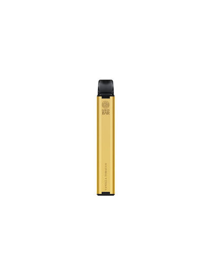 Gold Bar Țigară Electronică De Unică Folosință 600 Inhalări Vanilla Tobacco 2ml 20mg Gri