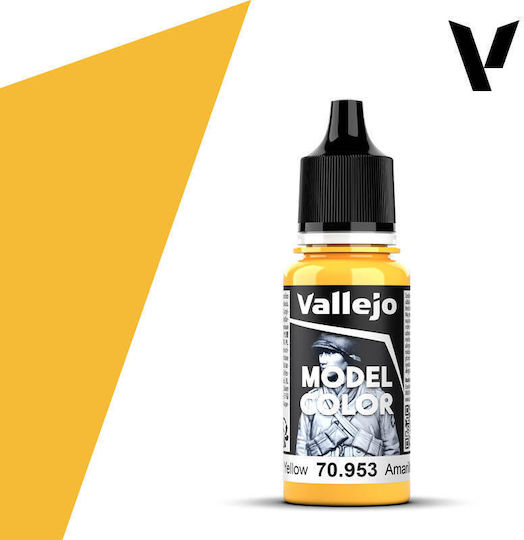 Acrylicos Vallejo Model Model Making Paint Flat Yellow 17ml
