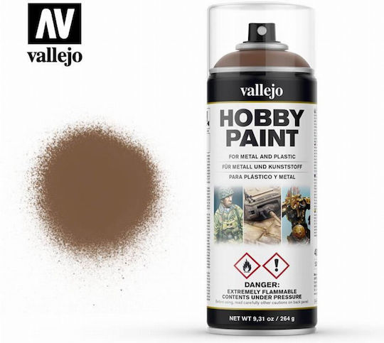 Acrylicos Vallejo Hobby Paint Боя за Моделизъм в Спрей Brown 400мл 28.019