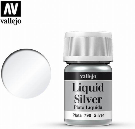 Acrylicos Vallejo Liquid Metal Culoare Modelism Silver 35ml