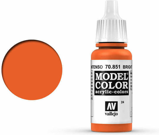 Acrylicos Vallejo Model Model Making Paint Bright Orange 17ml