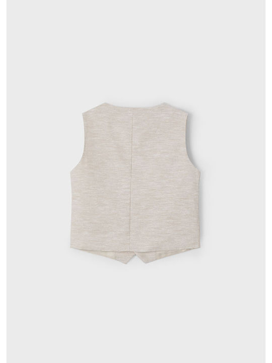 Mayoral Kids Vest Beige