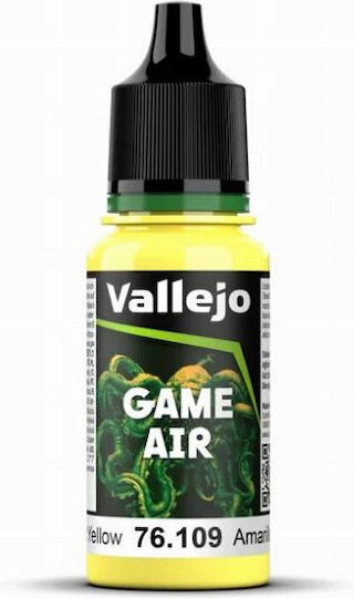 Acrylicos Vallejo Model Making Paint Toxic Yellow 18ml