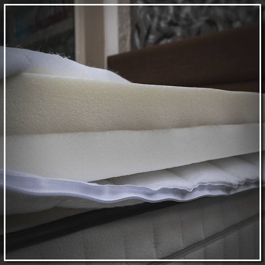 Klikareto Ανώστρωμα Double Face Διπλό Memory Foam 140x190x10εκ.