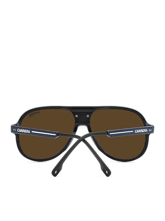 Carrera Ochelari De Soare Unisex Cu Ramă Din Plastic Albastră Și Lentilă Oglindă Gri 07/S PJP/T4