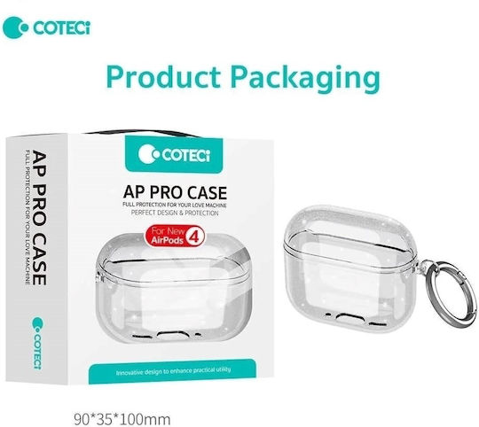 Coteci Ms-018 Husă cu cârlig în culoarea Roz pentru Apple AirPods 4