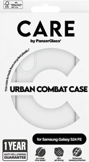 CARE by PanzerGlass Urban Combat Back Cover Plastic / Silicone Yellow (Galaxy S24 FE)