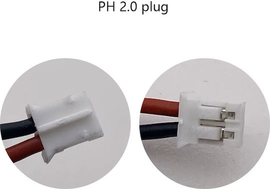 2.0 Plug Μπαταρία Li-Po 3.7V 2000mAh 1S PH2.0 για Τηλεκατευθυνόμενο
