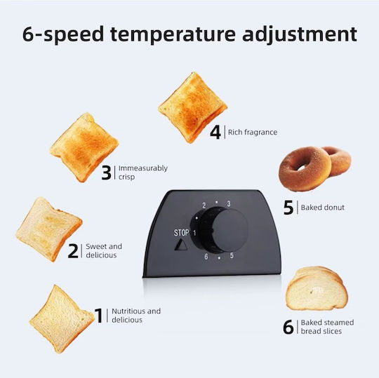 Raf R262 Prăjitor de pâine 2 sloturi 750W Inox