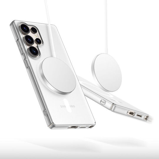 Tech-Protect Magslim Задна корица Пластмаса Бял (Galaxy S25 Ultra)