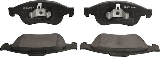 Delphi Brake Pad Front for Bentley Continental Dacia Dokker / Duster / Lodgy / Sandero Fiat 500X Ford Express Jeep Renegade Nissan Juke Renault Captur / Express