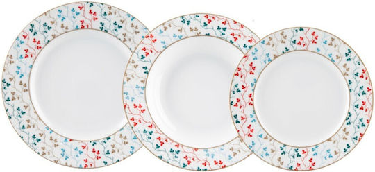 Ionia Pergola Multicolor Porțelan Set de Vase 20buc