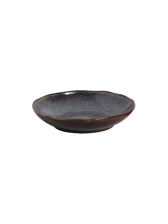 Porto Brasil Organic Titanium Πιάτο Βαθύ Κεραμικό Μπλε με Διάμετρο 21.5cm