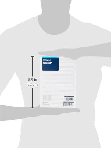 Filofax 25 Refill Pads A5 with Blank Pages White