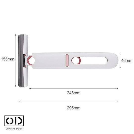 Hand Mop Automatic Liquid Self-stopping System Cleaning Windows Furniture Multisurfaces Removes Water Dust Hair Dirt 2 Sponges Included In Package Origin