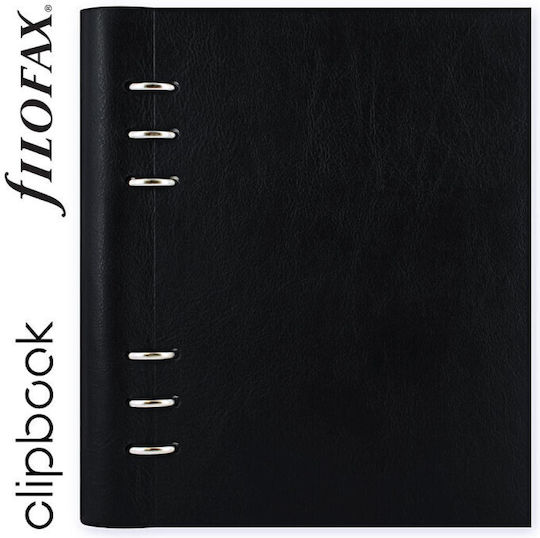 Filofax Clipbook Σημειωματάριο 15 Φύλλων A5 με Λευκές Σελίδες , Κλειδαριά και Θήκη για Στυλό Μαύρο