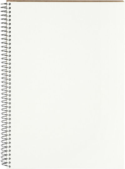 Spiral Notebook Carnet Spiral 80 Foi A5 cu Pagini Albe Multicolor