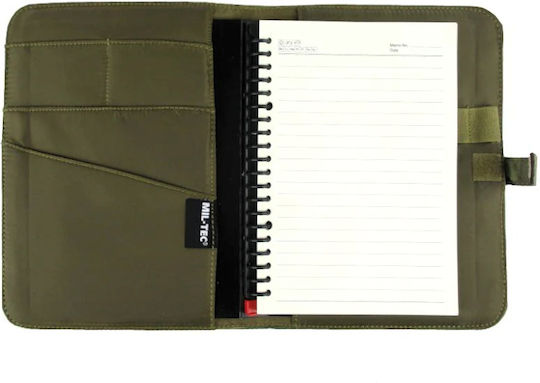Mil-Tec Notebook A5 Ruled with Pen Holder Green