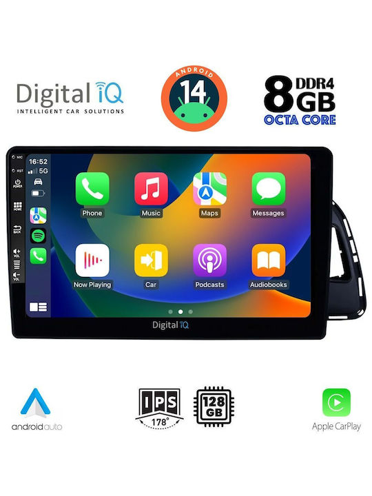 Digital IQ Car Audio System for Audi Q5 2010-2018 (Bluetooth/USB/AUX/WiFi/GPS/Apple-Carplay/Android-Auto) with Touch Screen 10"
