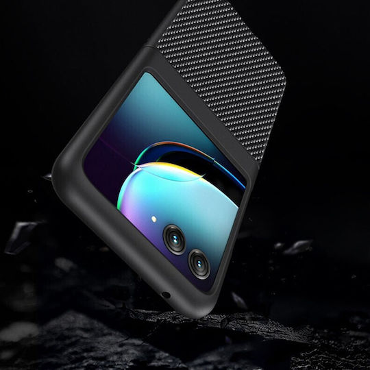 Carbon Fiber Back Cover Πλαστικό Μαύρο (Razr 40 Ultra)