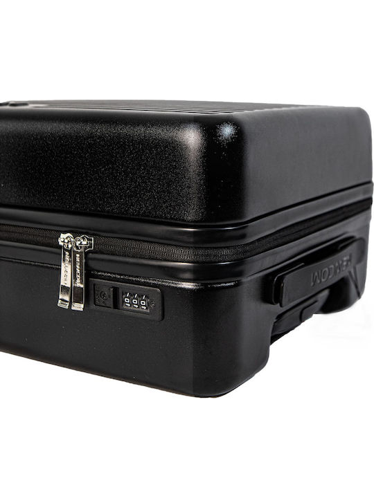 Newcom Large Travel Suitcase Hard Black with 4 Wheels Height 79cm N1490/70