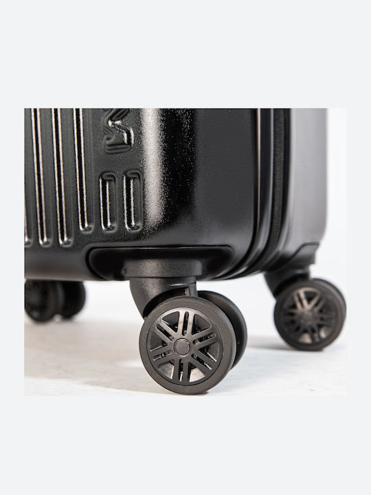 Newcom Large Travel Suitcase Hard Black with 4 Wheels Height 79cm N1490/70