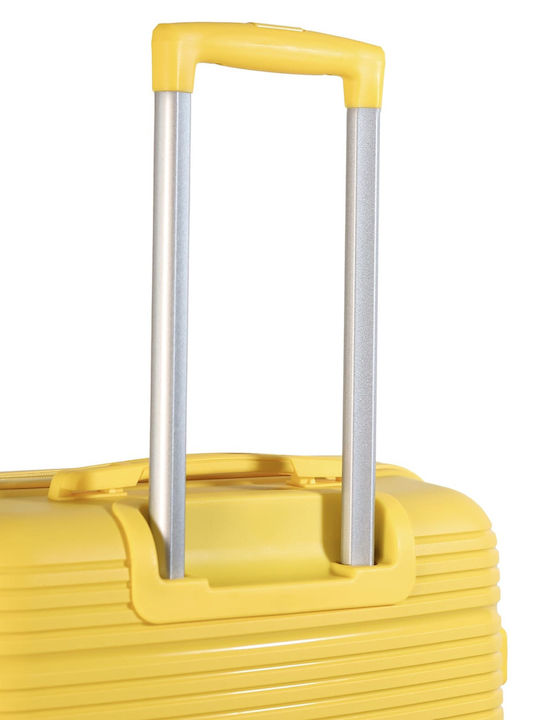 Newcom Cabin Travel Suitcase Hard Yellow with 4 Wheels Height 55cm N1594/50
