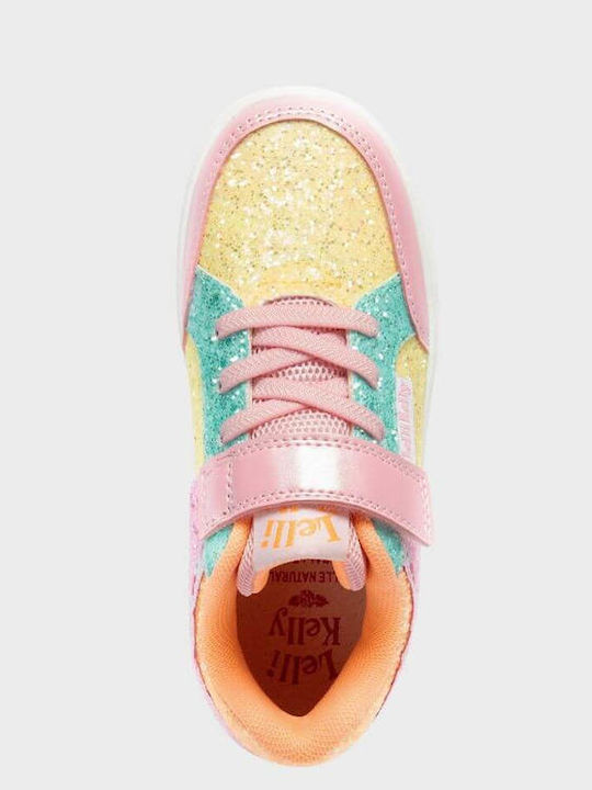 Παιδικά Sneakers Ανατομικά με Σκρατς Κίτρινα