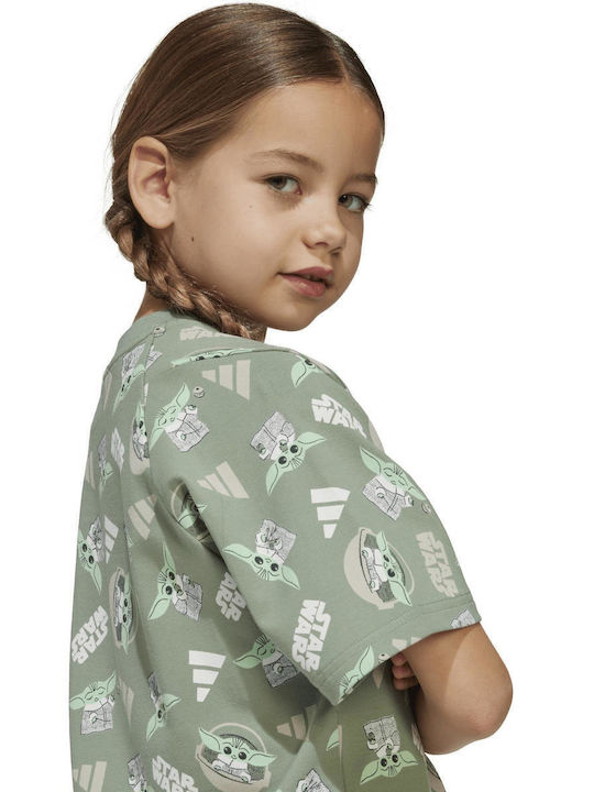 Kinder-T-Shirt Grün Star Wars