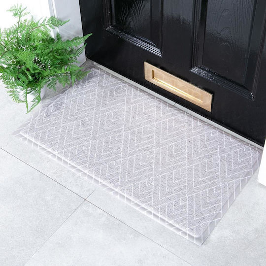 Artsy Mats Entrance Doormat Grey Geometric Pattern 70x40cm Artsy Mats Entrance Doormat Grey Geometric Pattern 70x40cm