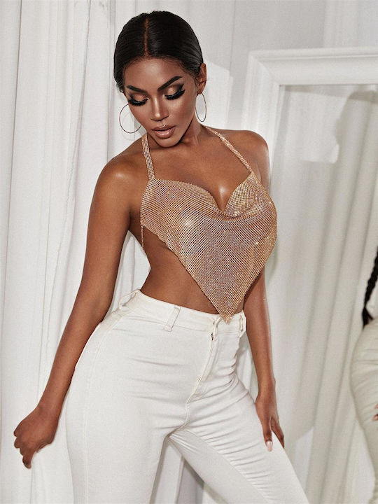 Women's Crop Top Gold