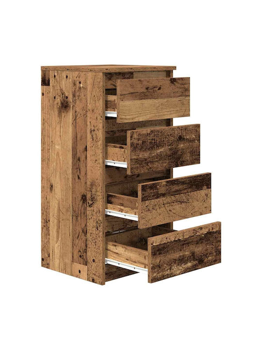 Office Storage Chipboard Cabinet Coffee L37.5xW35xH76cm
