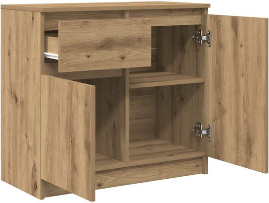 Sideboard Wooden with Drawers Brown 71x35x65cm