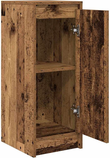Мебели за съхранение дървен с чекмеджета Кафяв 29.5x34x76см
