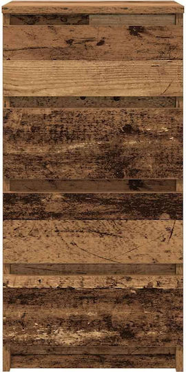 Чекмеджета За Бюро Дървени Кафяви 37.5x35x76см