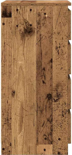 Чекмеджета За Бюро Дървени Кафяви 37.5x35x76см