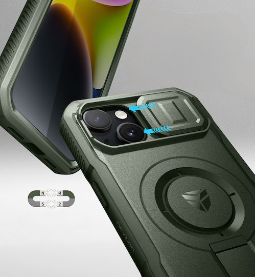 Dexnor Umschlag Rückseite Grün (iPhone 13)