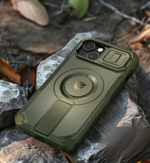 Dexnor Umschlag Rückseite Grün (iPhone 13)